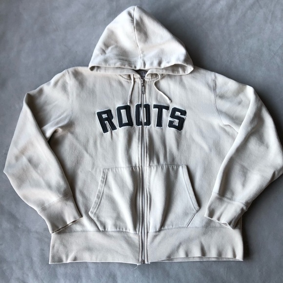 Roots Hooded Full Zip Sweater Women’s Size L